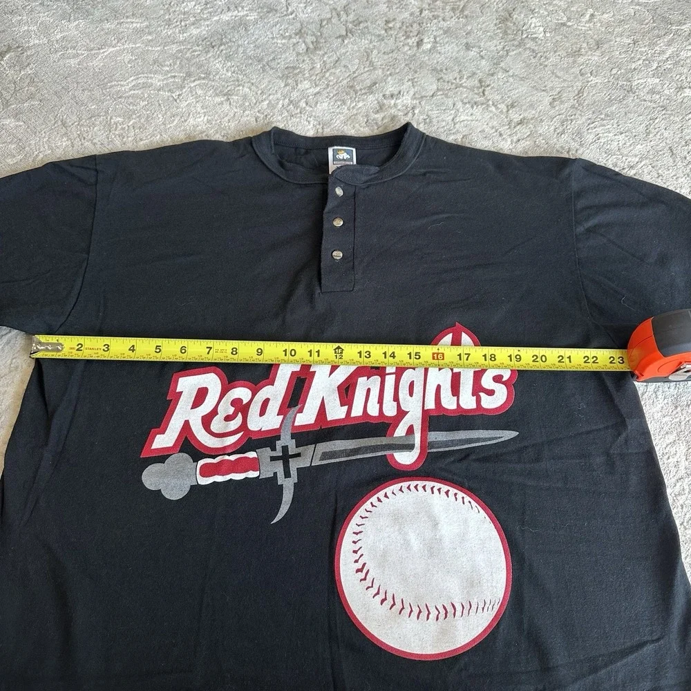 Vintage Cotton Deluxe Red Knights T-Shirt Single Stitch‎ Size XL - Picture 5 of 7